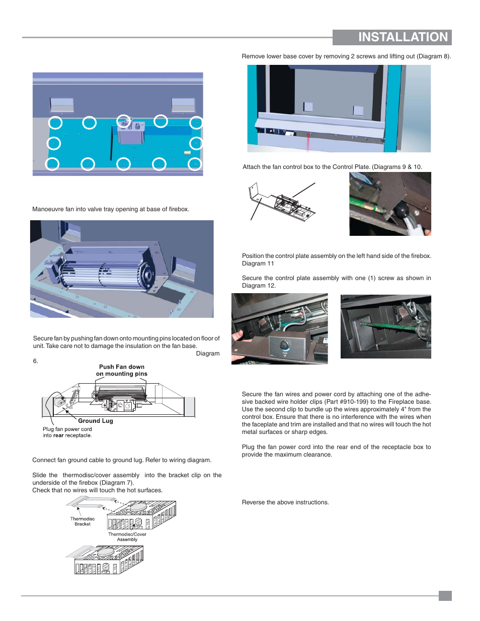 Installation | Regency Panorama P33CE Small Gas Fireplace User Manual | Page 47 / 56