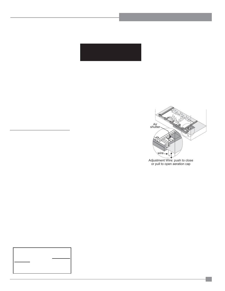 Operating instructions, Shutdown procedure, Lighting procedure | Aeration adjustment, First fire | Regency Panorama P33CE Small Gas Fireplace User Manual | Page 49 / 56