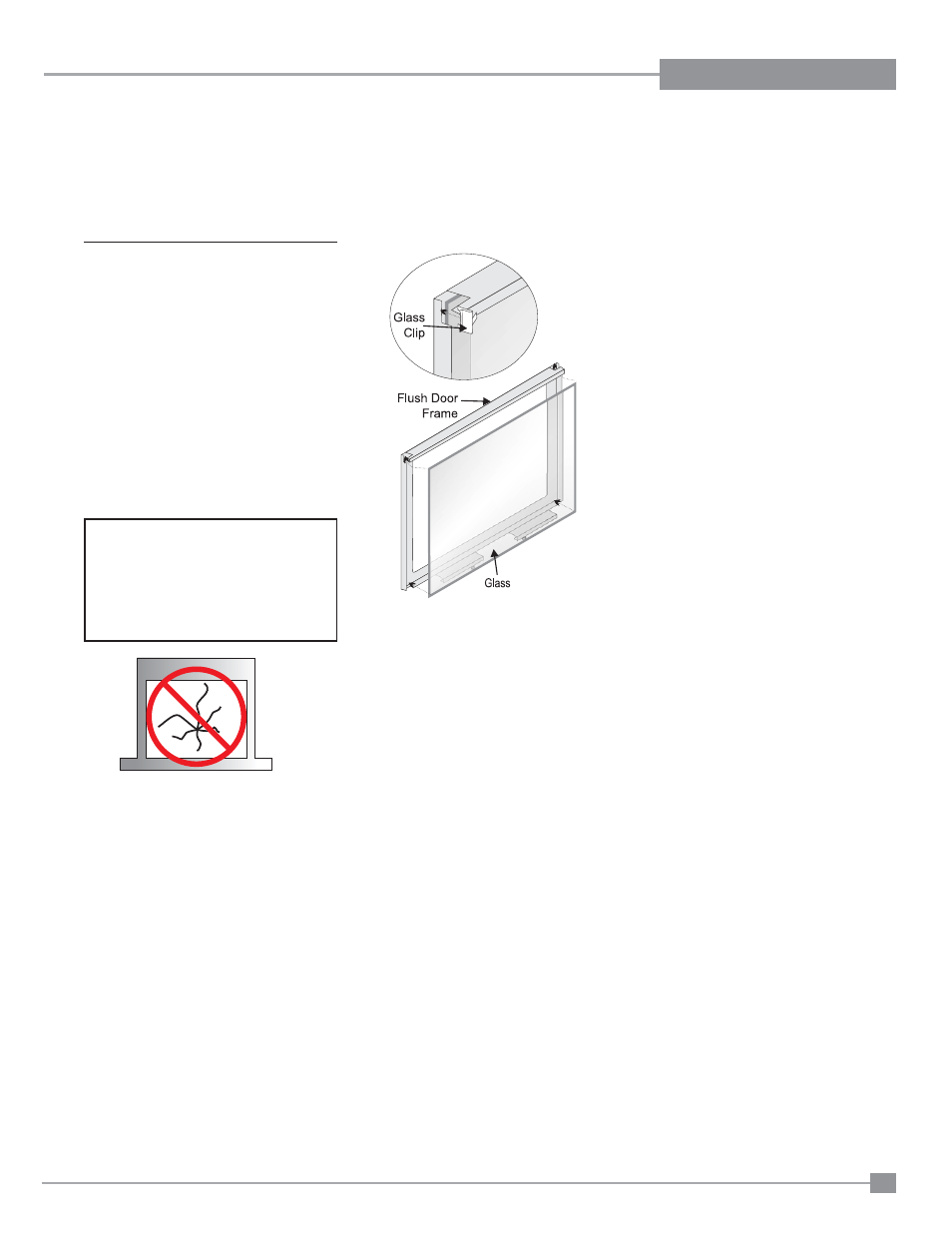 Maintenance, Glass gasket, Door glass | Regency Panorama P33CE Small Gas Fireplace User Manual | Page 51 / 56