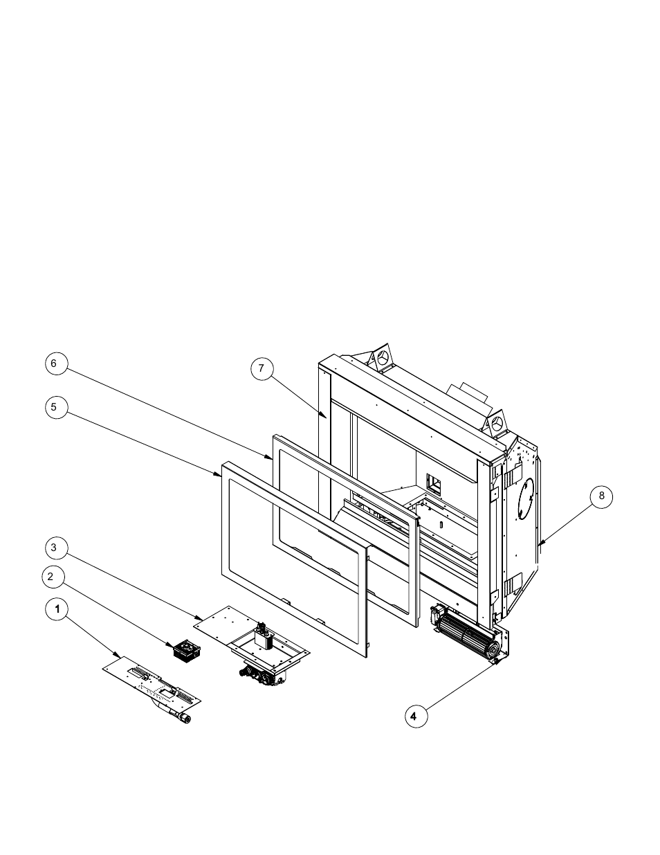Main assembly | Regency Panorama P33CE Small Gas Fireplace User Manual | Page 53 / 56