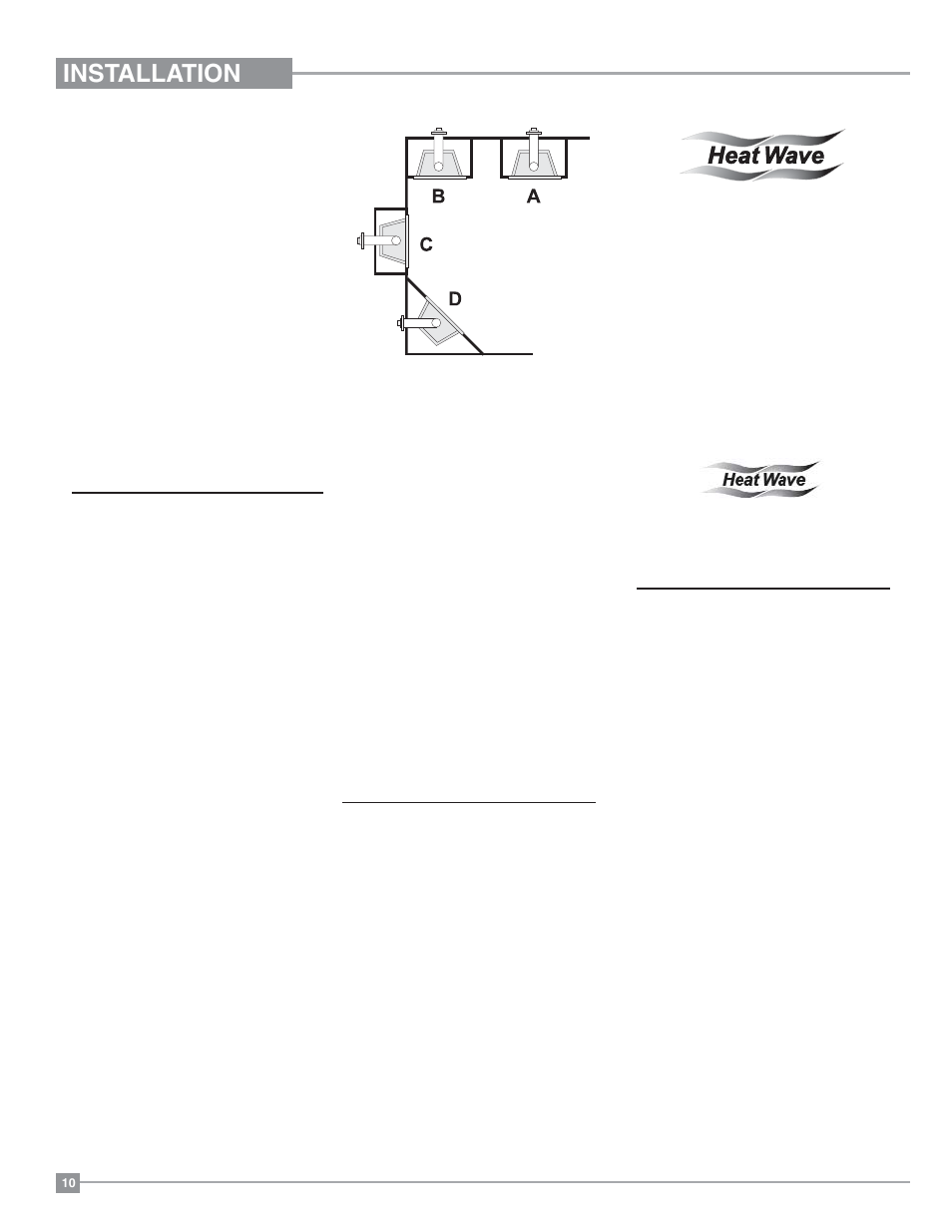 Installation, Locating your gas fireplace, Manufactured mobile home additional requirements | Optional heat release kit | Regency Panorama P36 Medium Gas Fireplace User Manual | Page 10 / 60