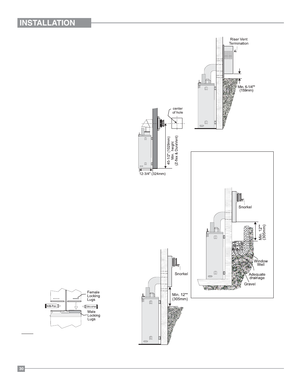 Installation | Regency Panorama P36 Medium Gas Fireplace User Manual | Page 30 / 60