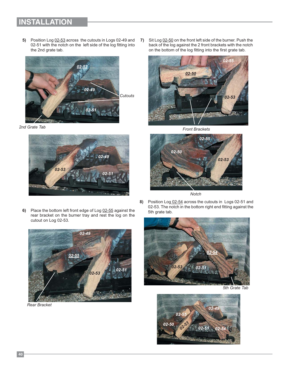 Installation | Regency Panorama P36 Medium Gas Fireplace User Manual | Page 40 / 60