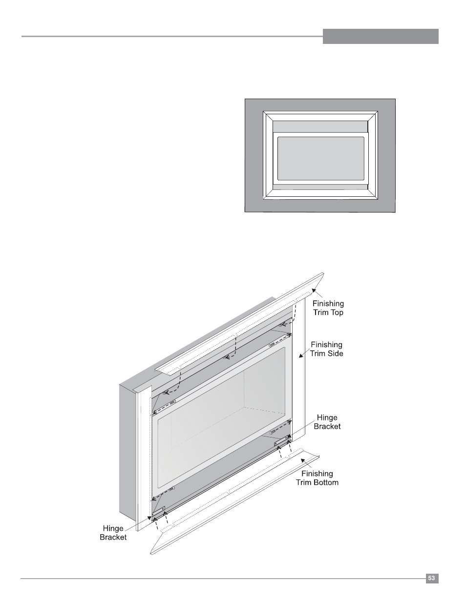 Regency, Options finishing trim | Regency Panorama P36 Medium Gas Fireplace User Manual | Page 53 / 60