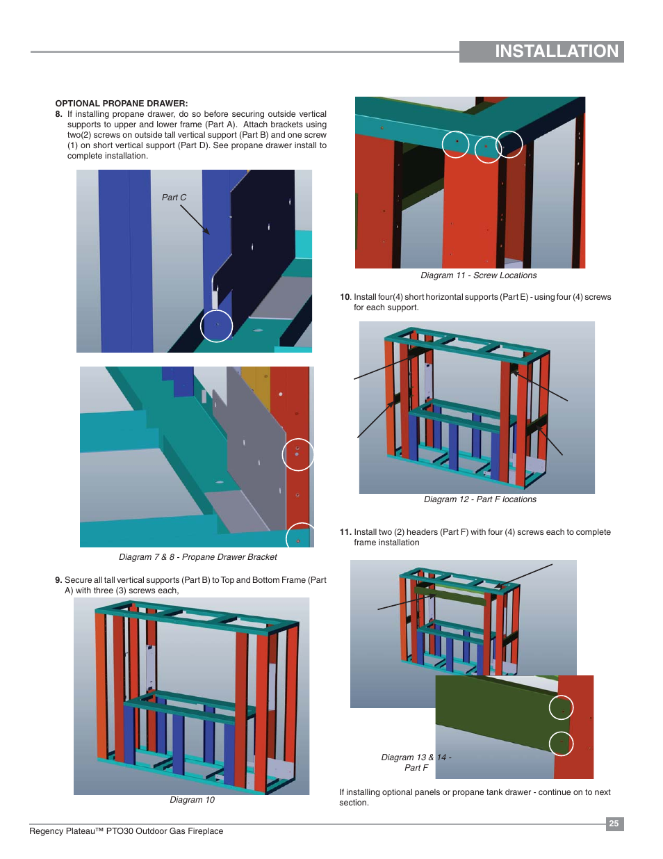 Installation | Regency Plateau PTO60 Outdoor Gas Burner User Manual | Page 25 / 36