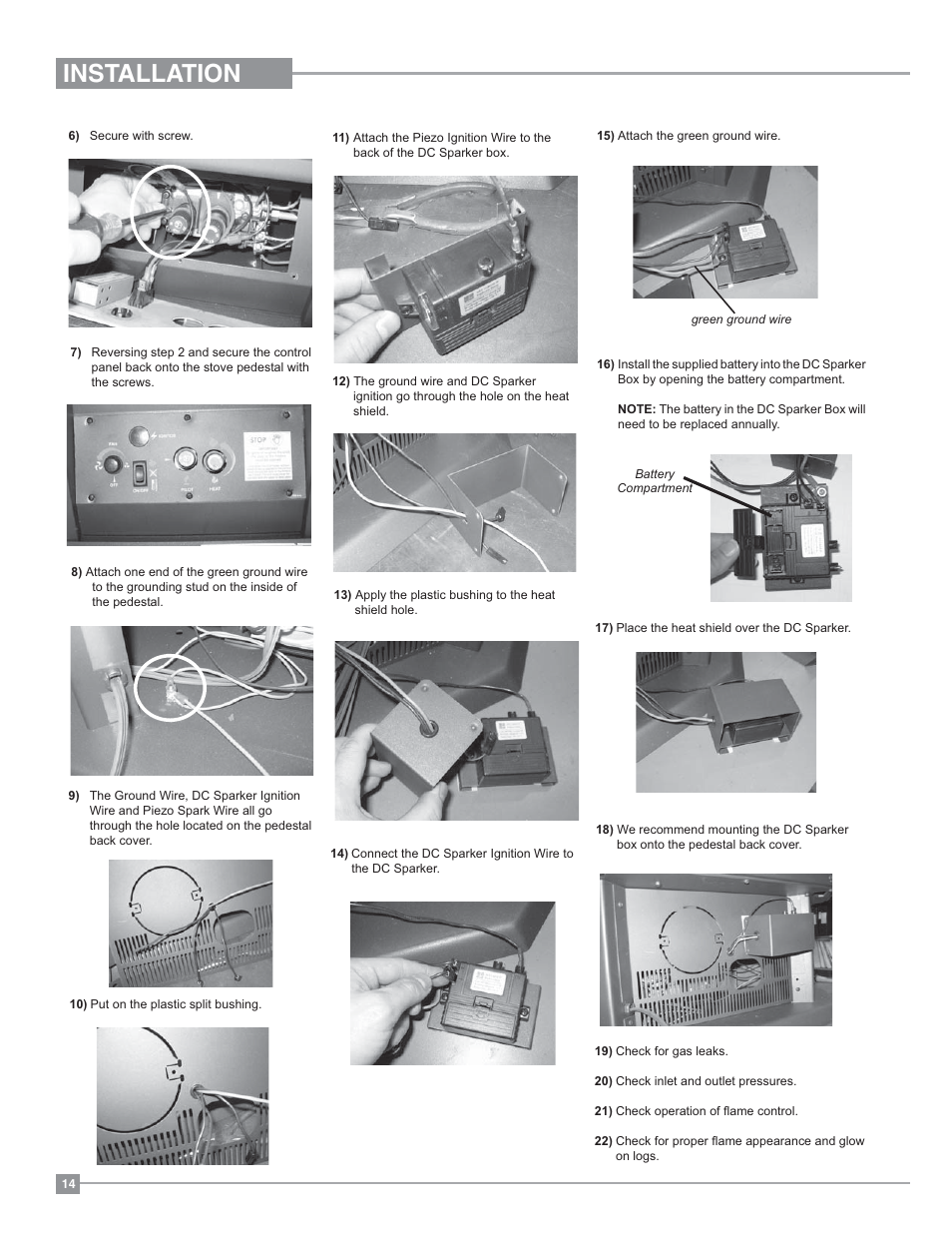 Installation | Regency Ultimate U38 Medium Gas Stove User Manual | Page 14 / 36