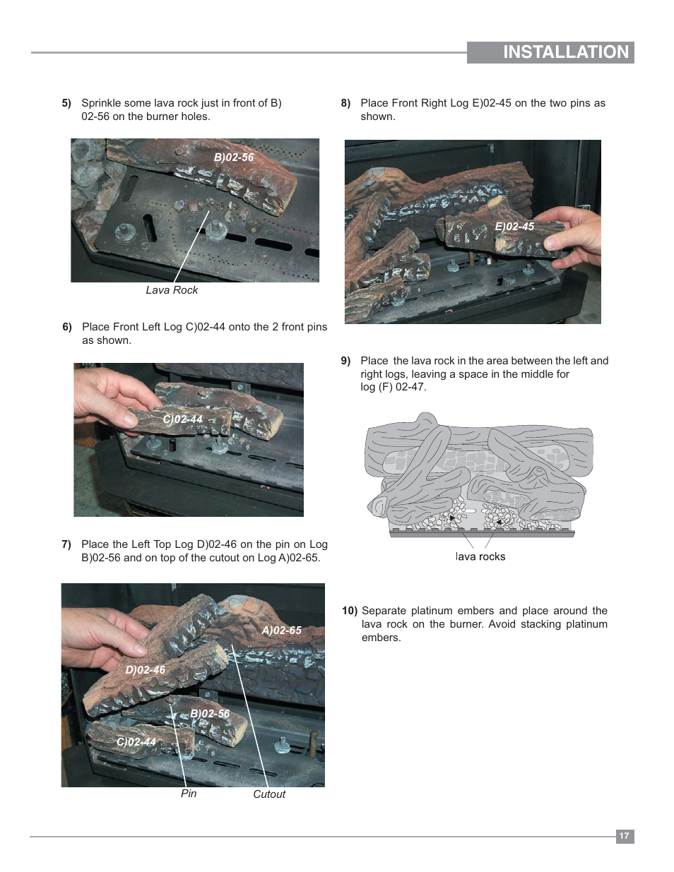 Installation | Regency Ultimate U38 Medium Gas Stove User Manual | Page 17 / 36