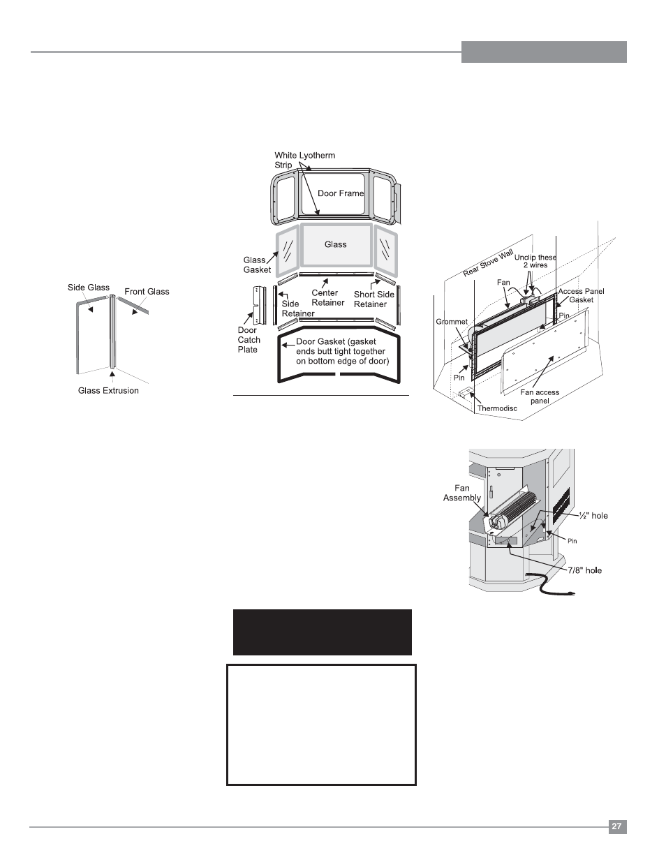 Maintenance, Fan maintenance, Replacing u38-1 fan | Regency Ultimate U38 Medium Gas Stove User Manual | Page 27 / 36