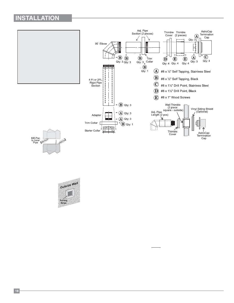 Installation | Regency Ultimate U39 Medium Gas Stove User Manual | Page 18 / 48