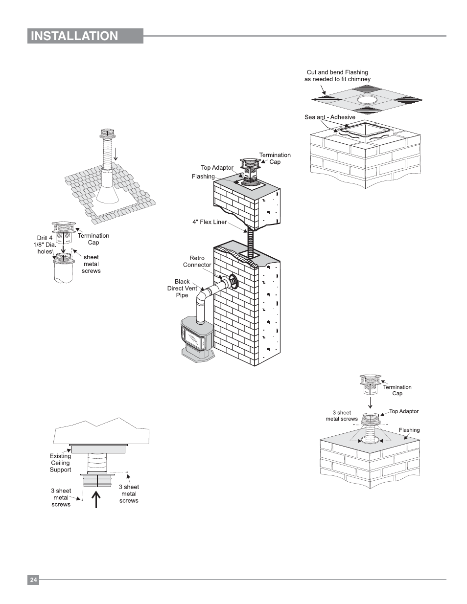 Installation | Regency Ultimate U39 Medium Gas Stove User Manual | Page 24 / 48