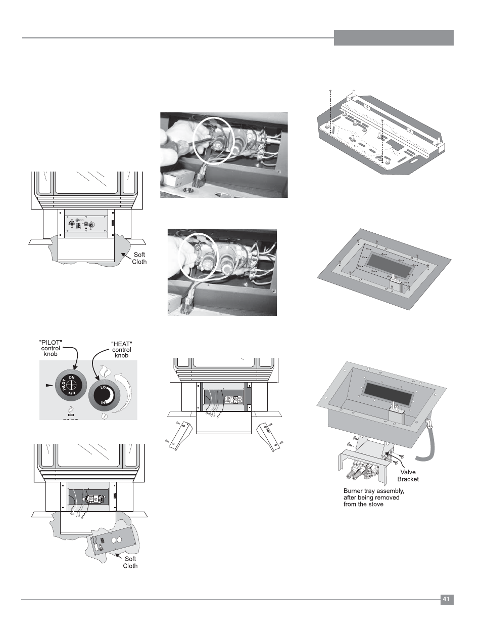 Maintenance, Removing valve | Regency Ultimate U39 Medium Gas Stove User Manual | Page 41 / 48