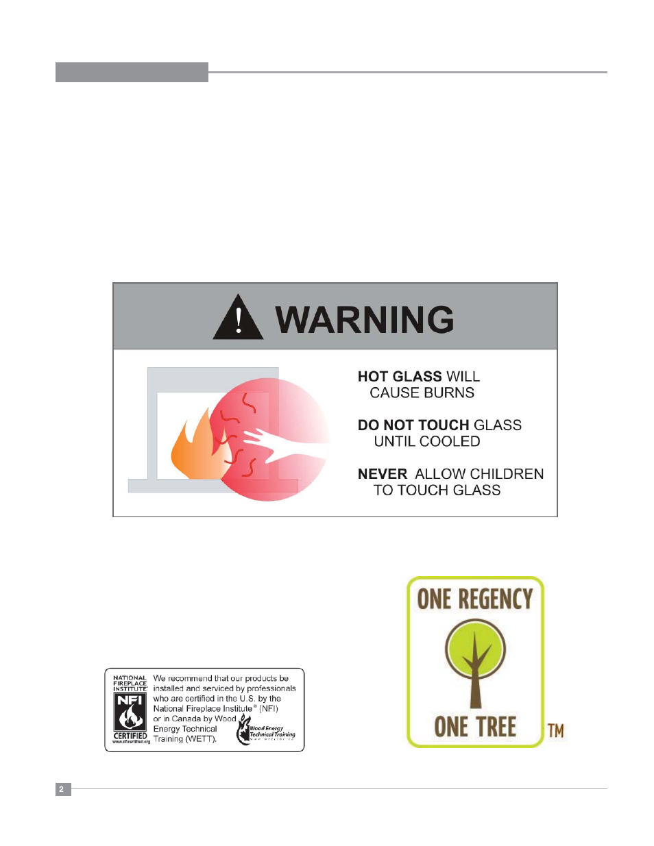 Regency Bellavista B36XT Medium Gas Fireplace User Manual | Page 2 / 68