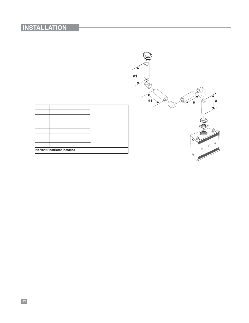 Installation, Vertical terminations | Regency Bellavista B36XT Medium Gas Fireplace User Manual | Page 32 / 68