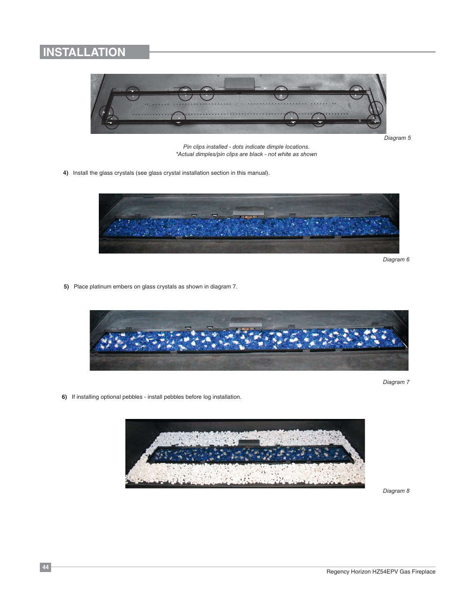 Installation | Regency Horizon HZ54EPV Large Gas Fireplace User Manual | Page 44 / 60