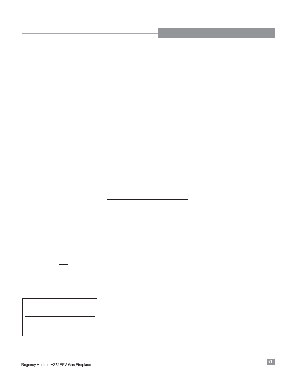 Installation operating instructions, Operating instructions, Lighting procedure | Shutdown procedure | Regency Horizon HZ54EPV Large Gas Fireplace User Manual | Page 51 / 60