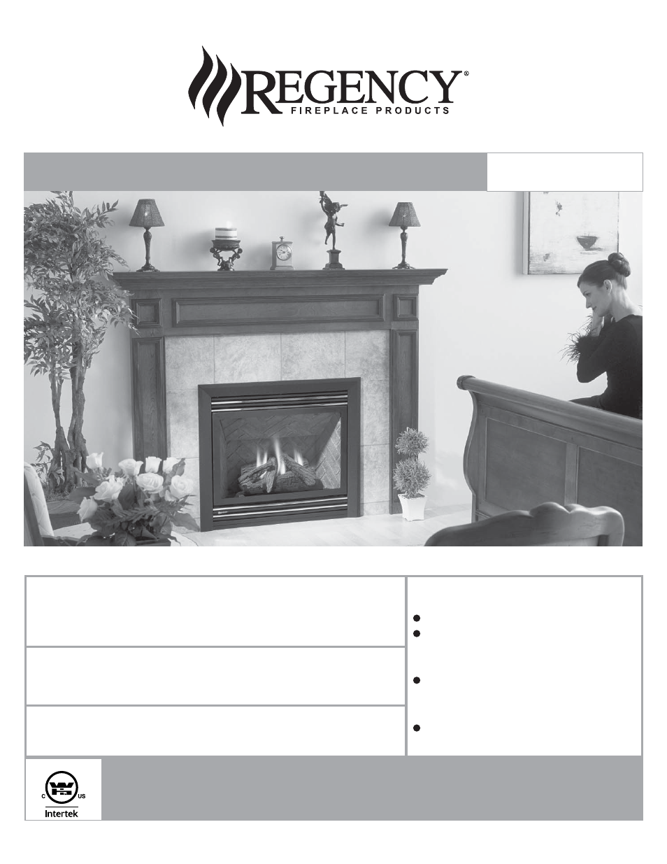 Regency Panorama P33E Small Gas Fireplace User Manual | 68 pages