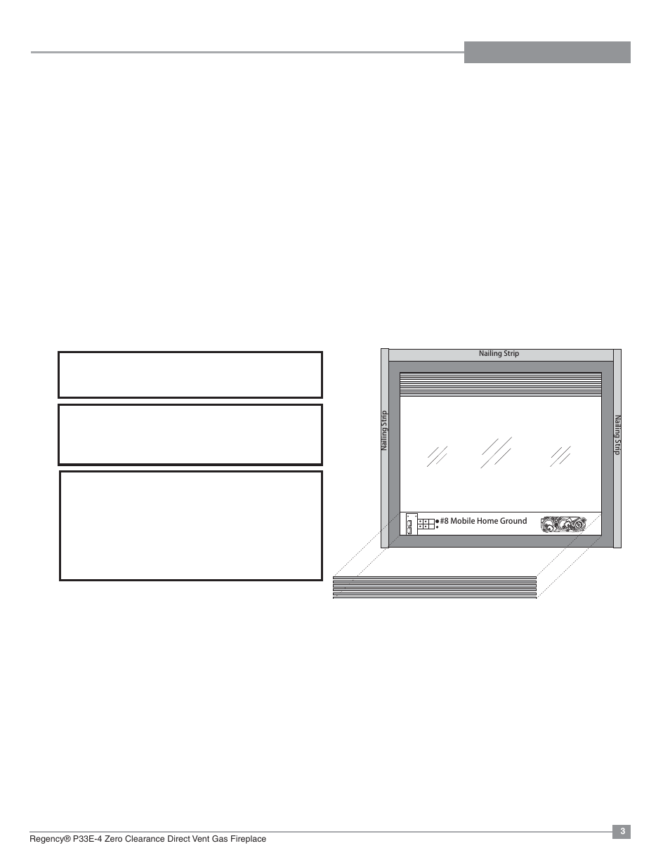 Regency Panorama P33E Small Gas Fireplace User Manual | Page 3 / 68