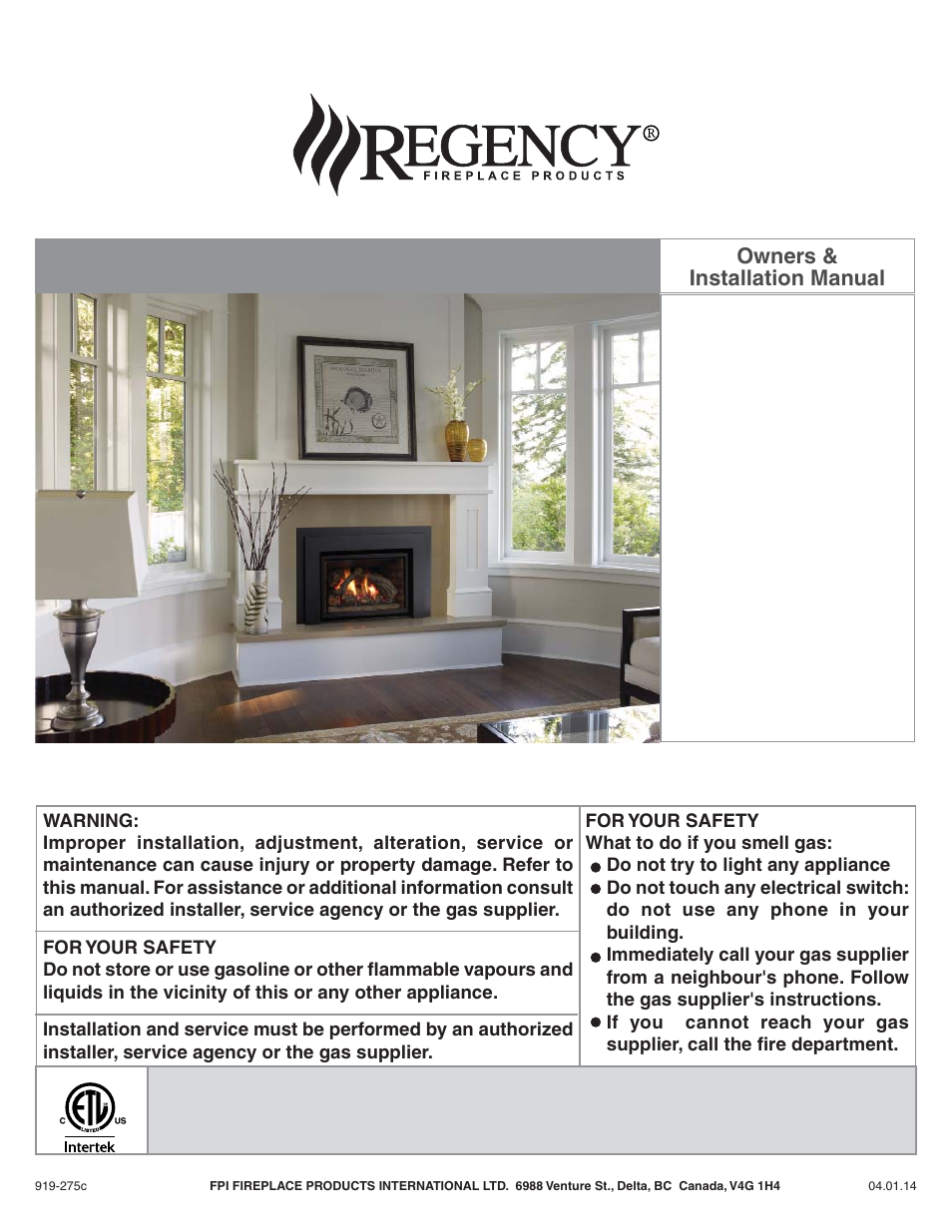 Regency Liberty L390PB Medium Gas Insert User Manual | 56 pages