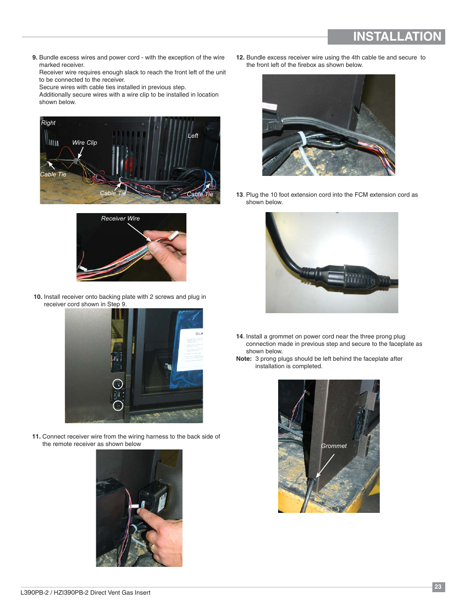 Installation | Regency Liberty L390PB Medium Gas Insert User Manual | Page 23 / 56