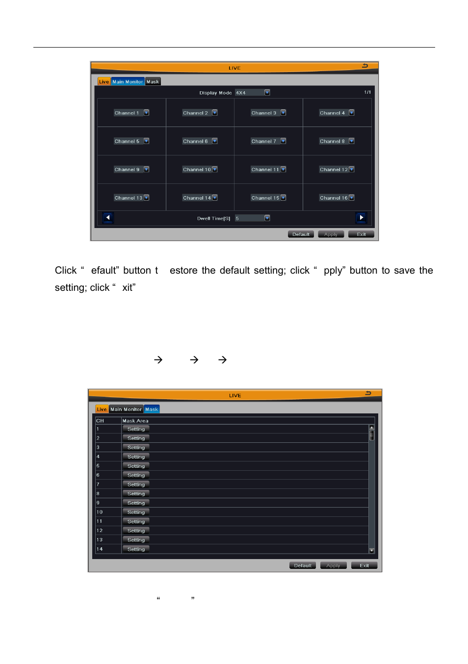 3 mask | Talos Security DR08 DVR Manual User Manual | Page 27 / 119