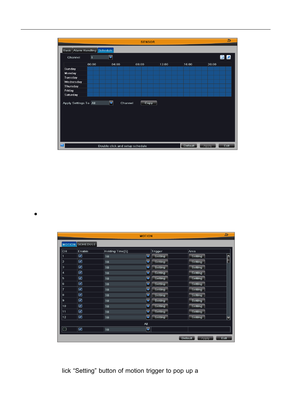 2 motion | Talos Security DR08 DVR Manual User Manual | Page 40 / 119