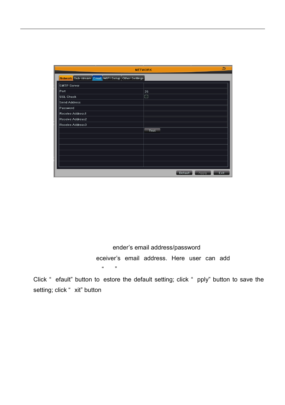 3 email | Talos Security DR08 DVR Manual User Manual | Page 48 / 119
