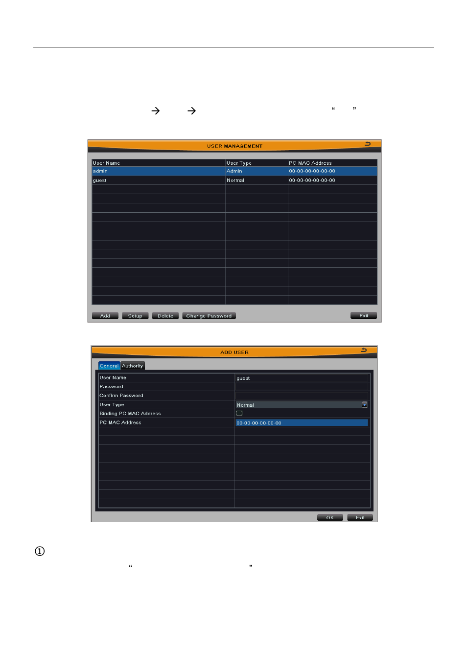 8 user management configuration | Talos Security DR08 DVR Manual User Manual | Page 55 / 119