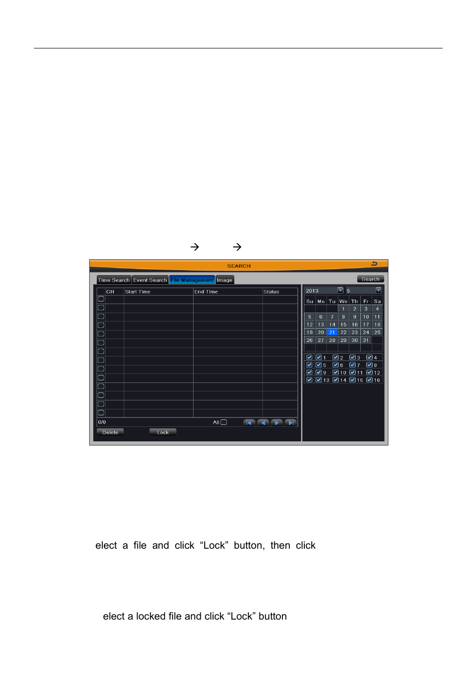 3 file management | Talos Security DR08 DVR Manual User Manual | Page 65 / 119