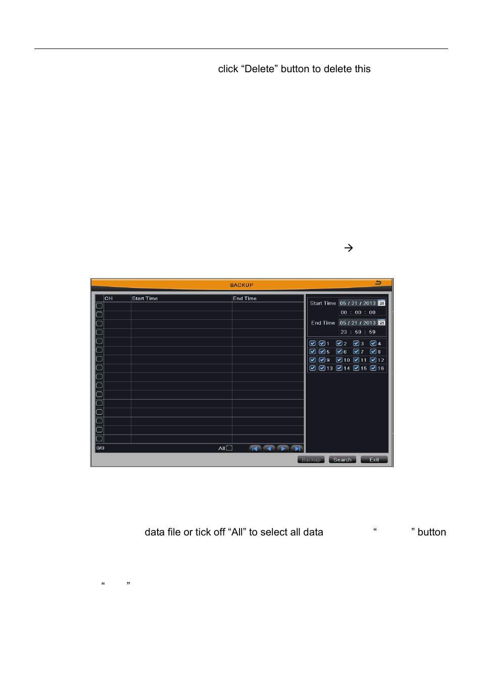 2 backup | Talos Security DR08 DVR Manual User Manual | Page 67 / 119