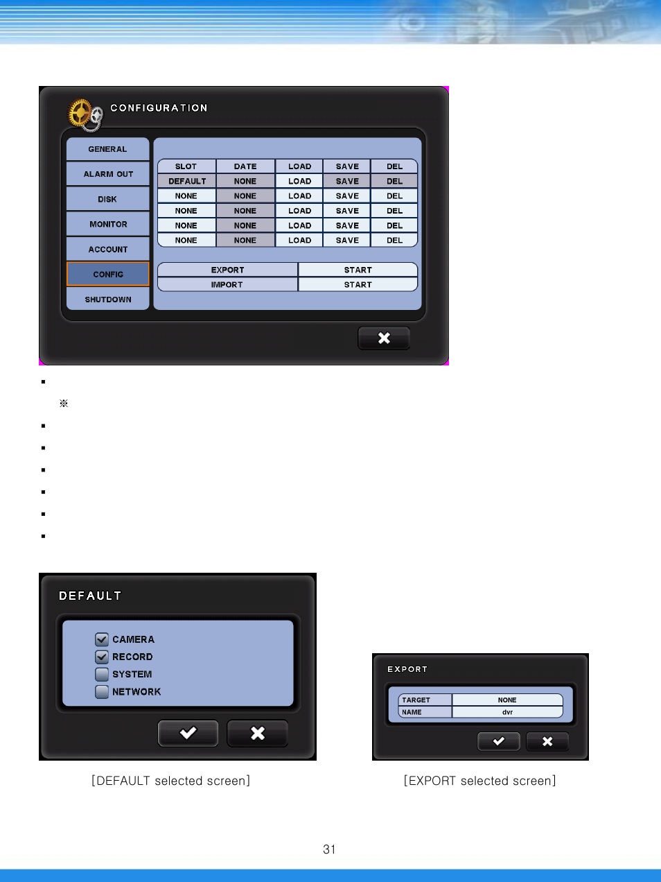 6 configuration | Talos Security DRH412 Hybrid DVR Manual User Manual | Page 32 / 80