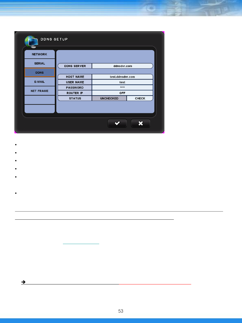 3 ddns | Talos Security DRSDI1641 HD-SDI DVR Manual User Manual | Page 54 / 80