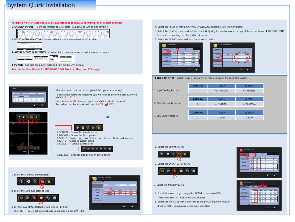 Talos Security DRSDI DVR Quick Start Guide User Manual | 3 pages