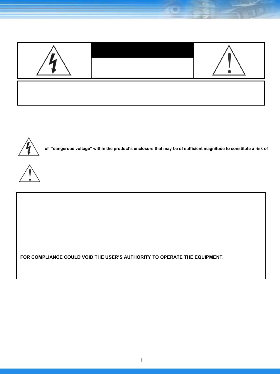 Warning | Talos Security DRD800 DVR Manual User Manual | Page 2 / 84