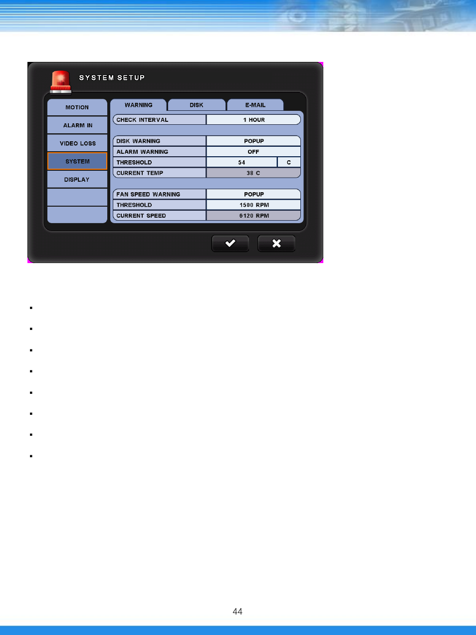 4 system | Talos Security DRD800 DVR Manual User Manual | Page 45 / 84