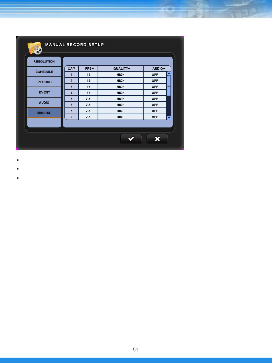 6 manual | Talos Security DRD800 DVR Manual User Manual | Page 52 / 84