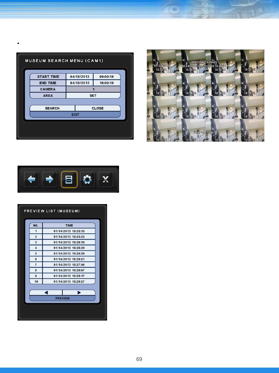 7 museum search | Talos Security DRD800 DVR Manual User Manual | Page 70 / 84
