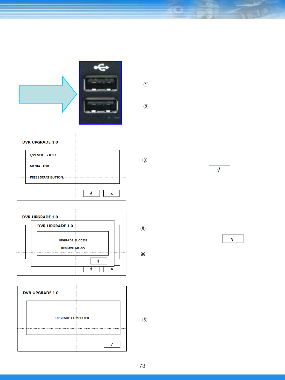Appendix, 1 firmware upgrade | Talos Security DRD800 DVR Manual User Manual | Page 74 / 84