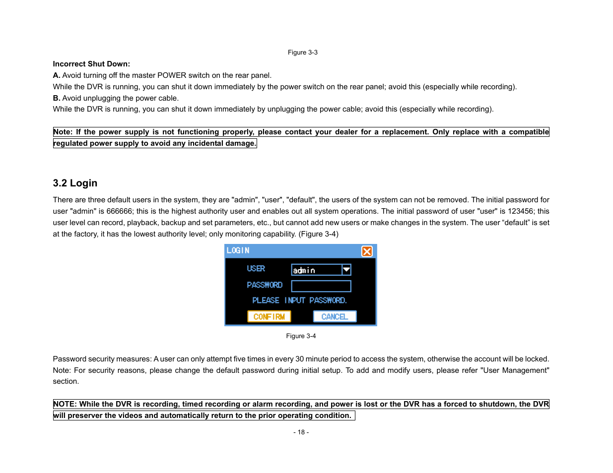 Talos Security DR800 Series DVR User Manual User Manual | Page 18 / 86