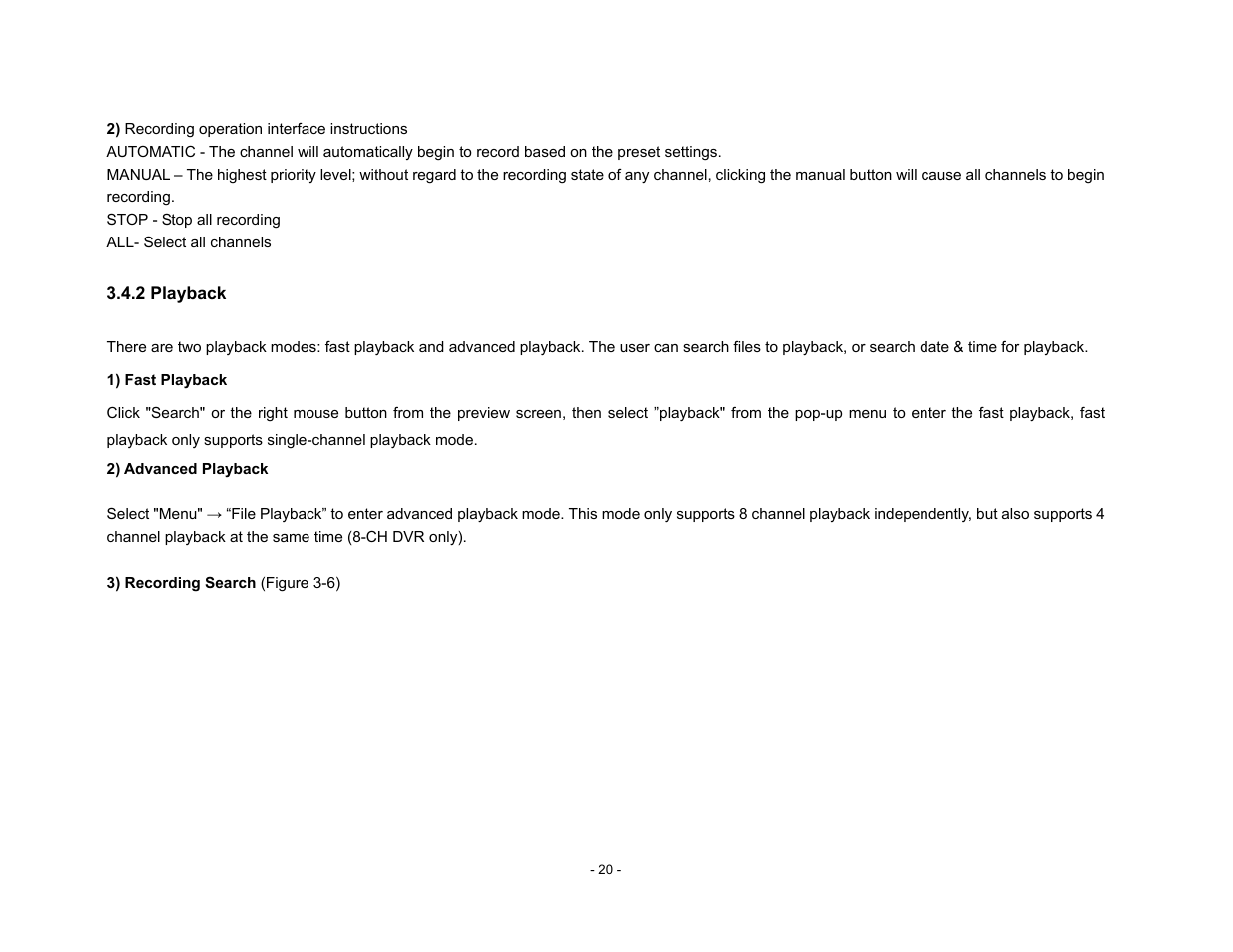 Talos Security DR800 Series DVR User Manual User Manual | Page 20 / 86