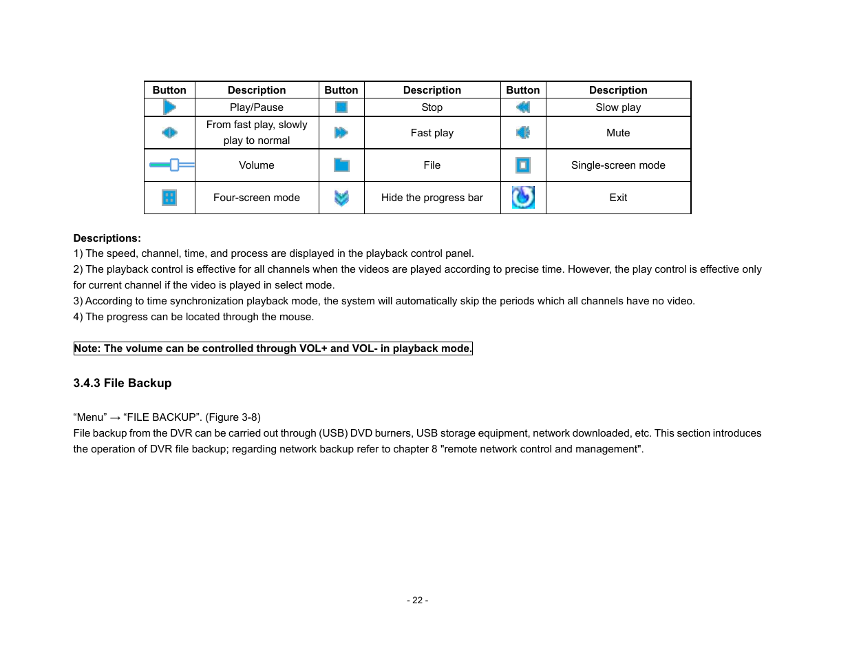Talos Security DR800 Series DVR User Manual User Manual | Page 22 / 86