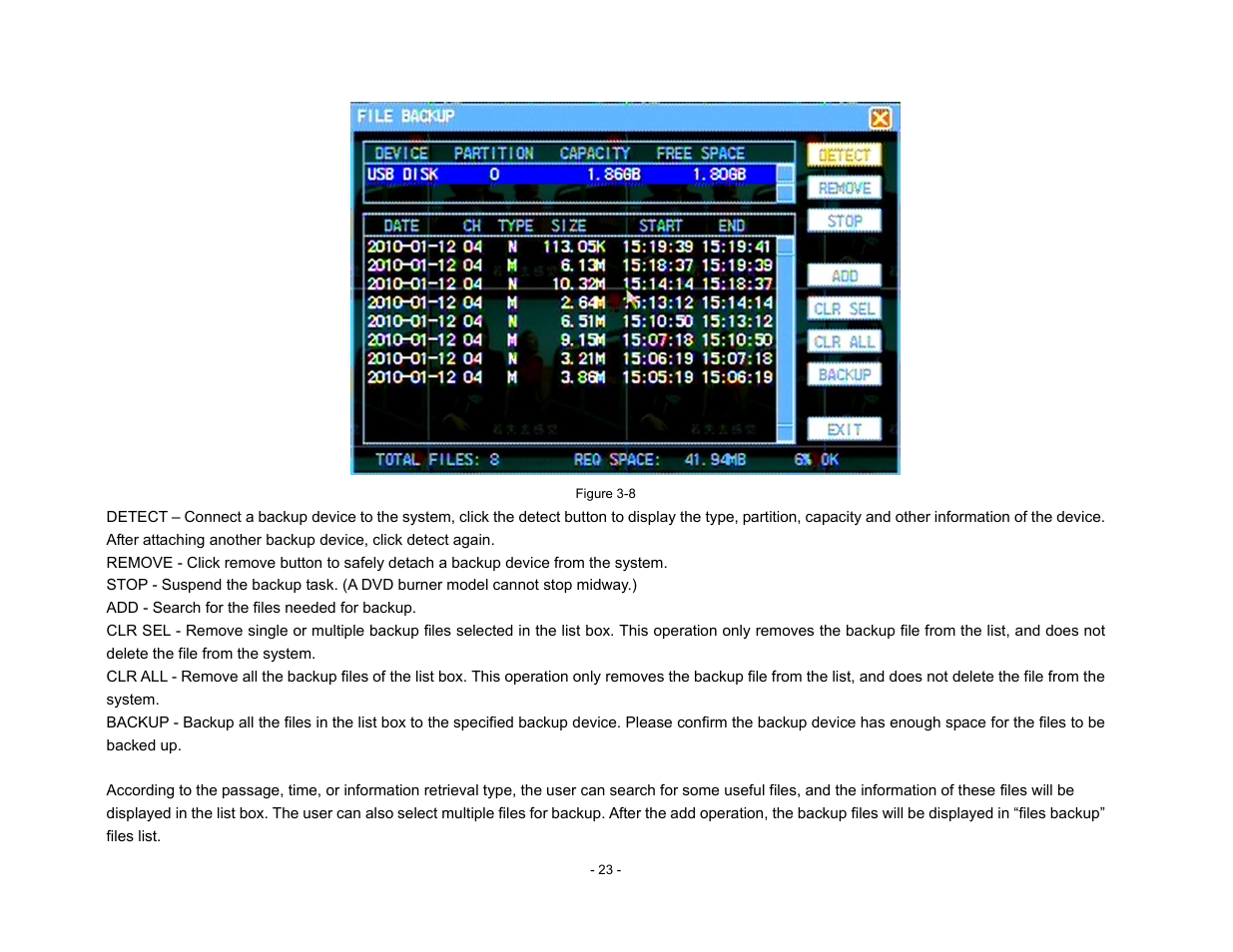 Talos Security DR800 Series DVR User Manual User Manual | Page 23 / 86