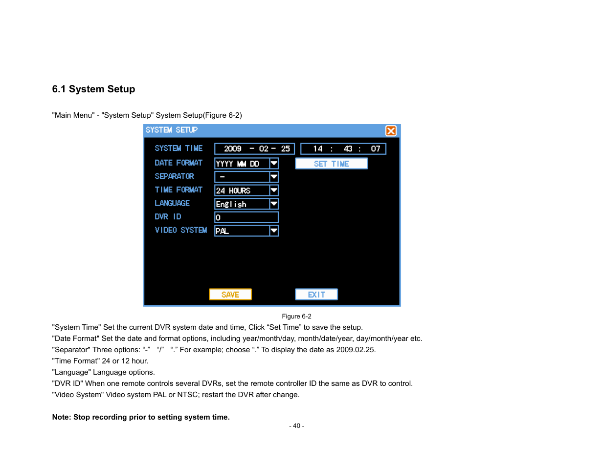 Talos Security DR800 Series DVR User Manual User Manual | Page 40 / 86