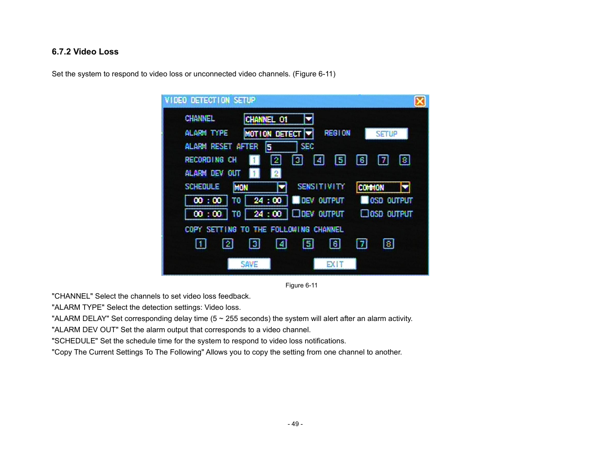 Talos Security DR800 Series DVR User Manual User Manual | Page 49 / 86