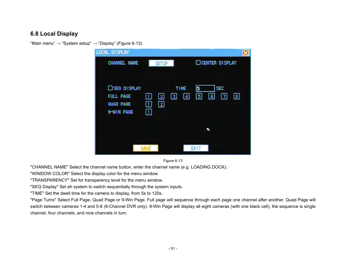 Talos Security DR800 Series DVR User Manual User Manual | Page 51 / 86