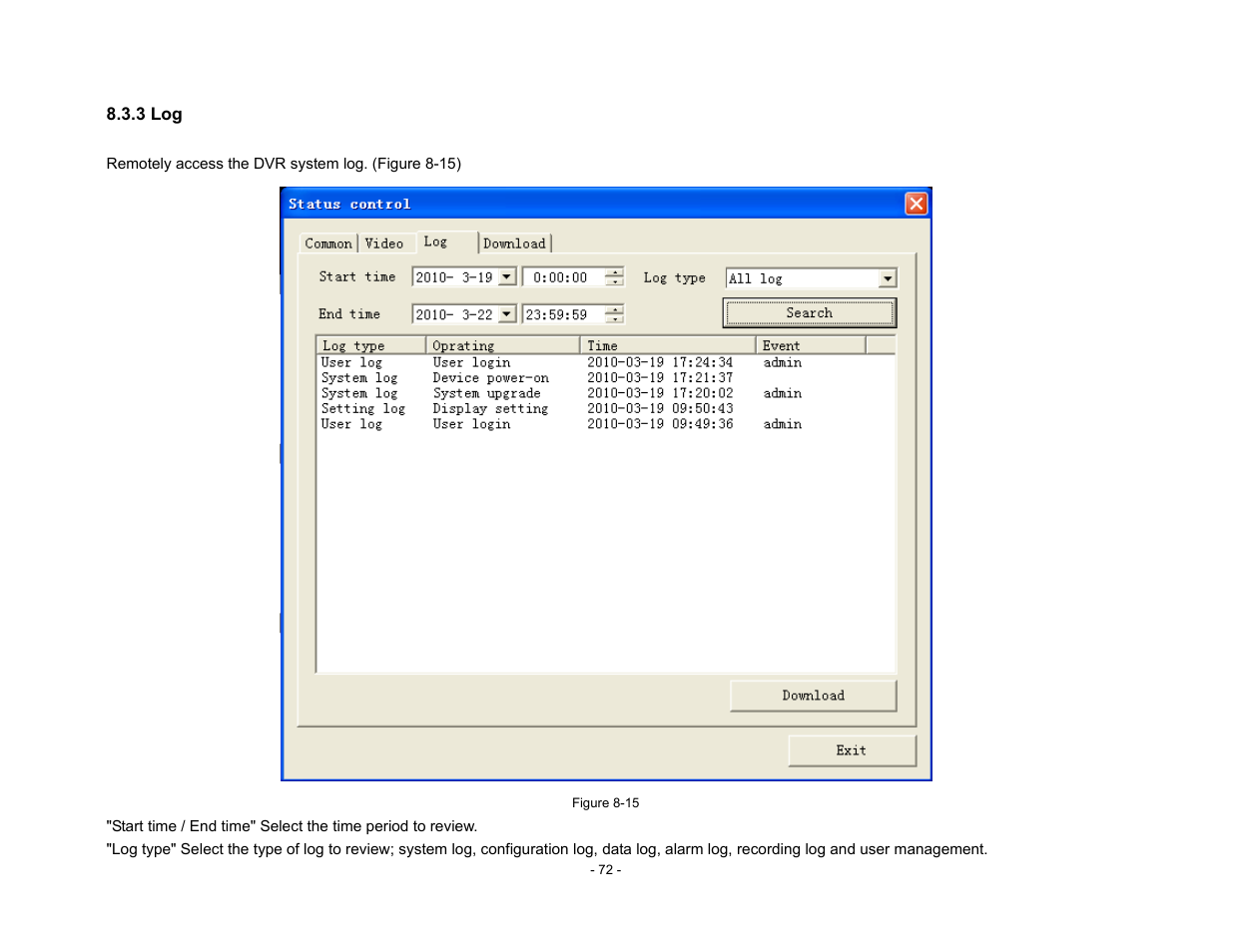 Talos Security DR800 Series DVR User Manual User Manual | Page 72 / 86