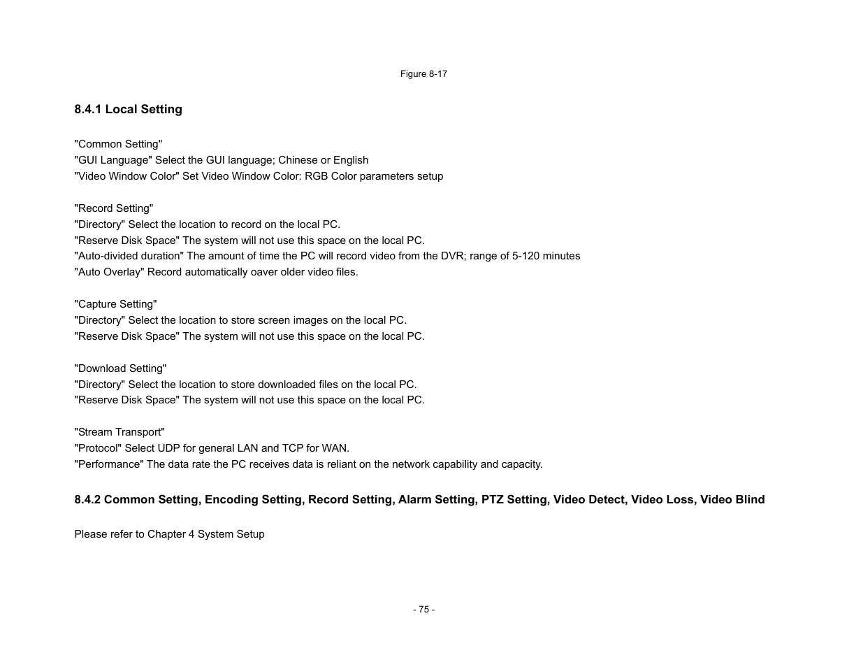 Talos Security DR800 Series DVR User Manual User Manual | Page 75 / 86