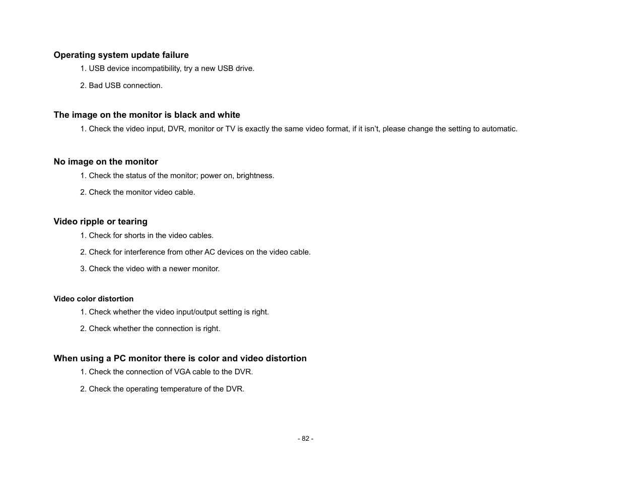 Talos Security DR800 Series DVR User Manual User Manual | Page 82 / 86