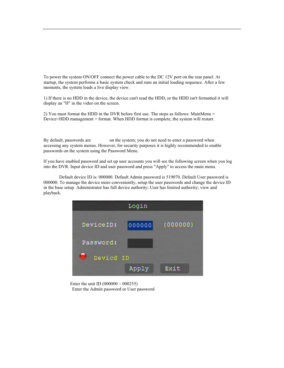 4 system operation | Talos Security DR1600 Series DVR User Manual User Manual | Page 12 / 52