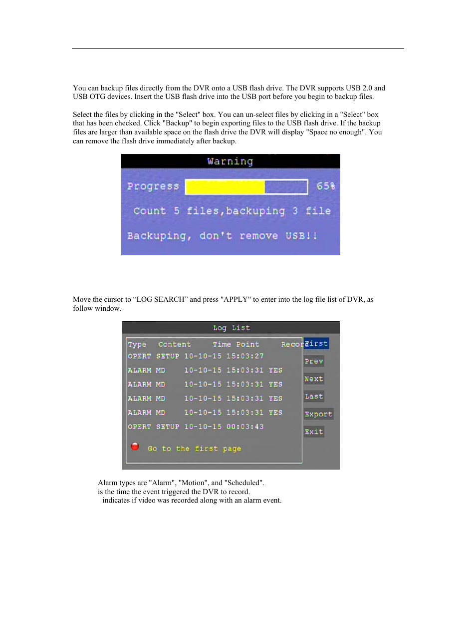 Talos Security DR1600 Series DVR User Manual User Manual | Page 19 / 52