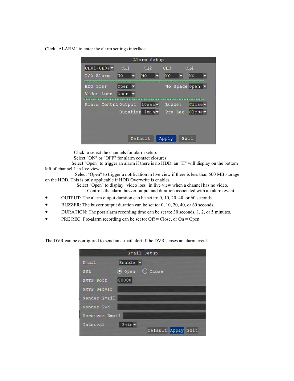 Talos Security DR1600 Series DVR User Manual User Manual | Page 21 / 52